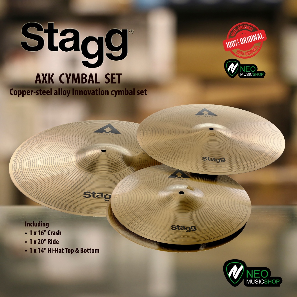 Stagg AXK Cymbal Set 141620 Copper-steel alloy Innovation cymbal set
