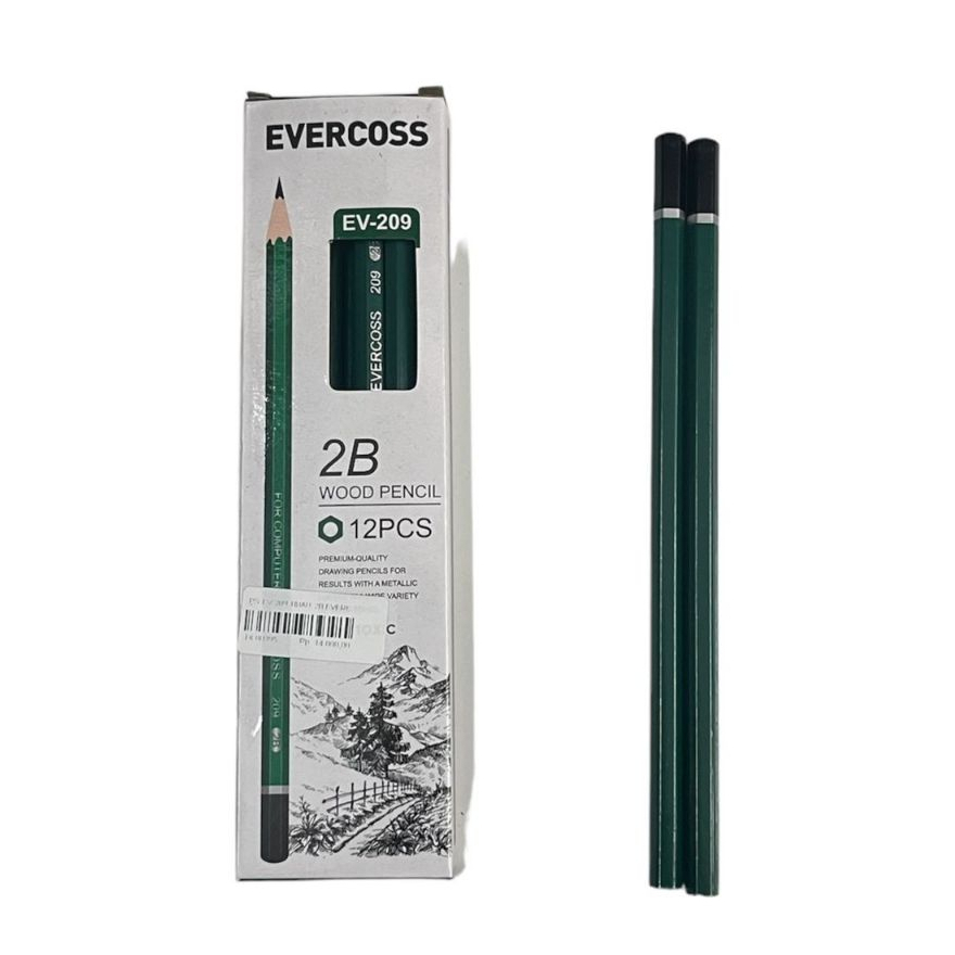 

PENSIL EVERCOSS 2B wood pencil EV 209