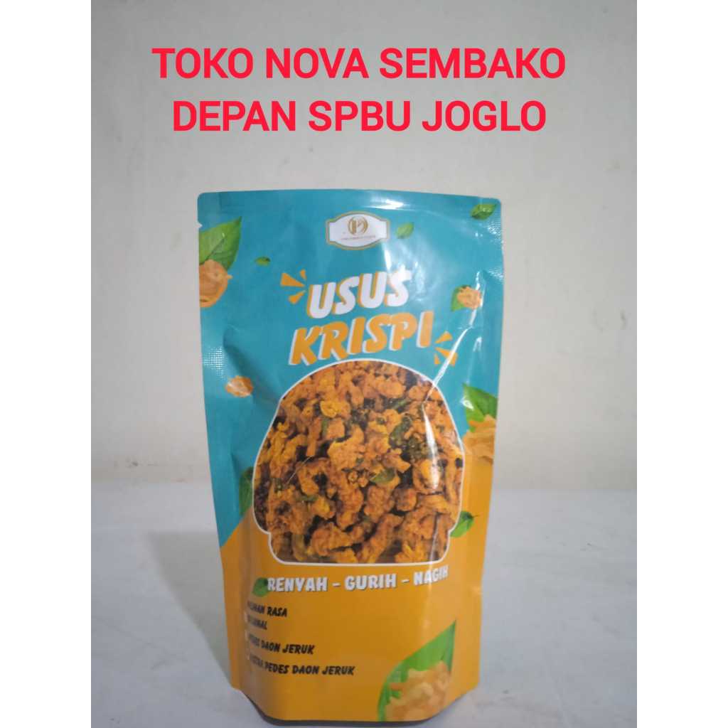 

USUS KRISPI PEDAS DAON JERUK 150gr RENYAH - GURIH - NAGIH