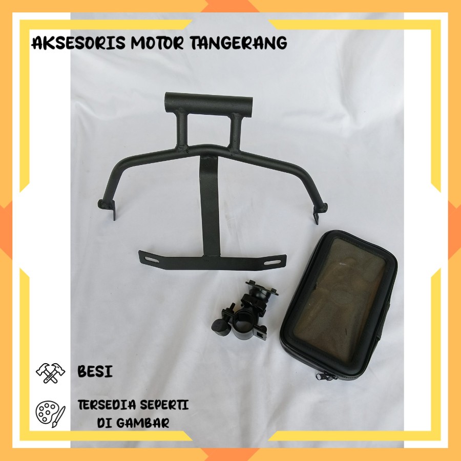 BREKET HOLDER WATERPROOF Paket Breket dan Holder HP Waterproof untuk Motor Yamaha NMAX 2020