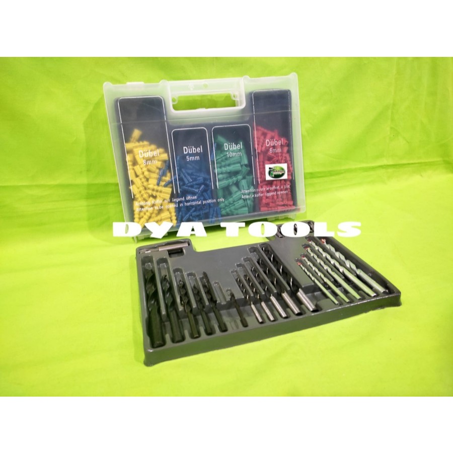 Mata Bor Set Besi Kayu Tembok Dan Mata Obeng Fisher