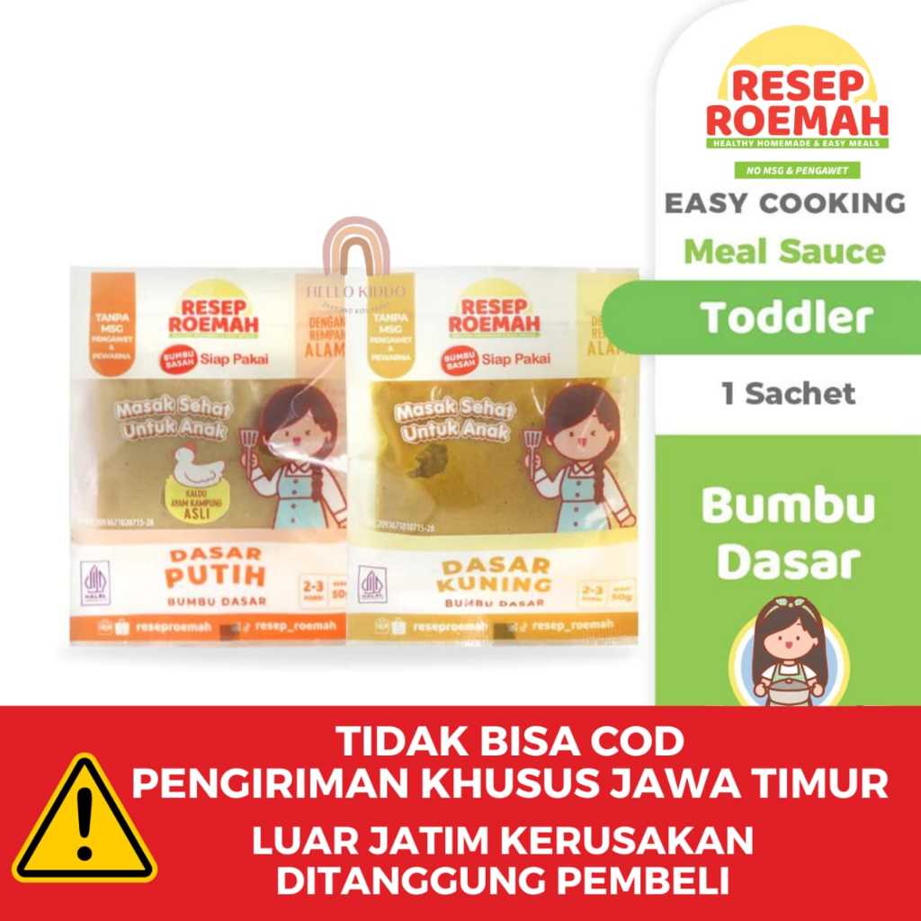 

RESEP ROEMAH BUMBU DASAR 50G - BUMBU DASAR INSTAN MPASI NO MSG