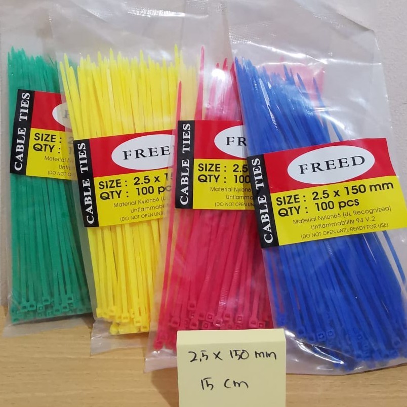 

KABEL TIES WARNA 15 CM - 2,5 X 150 MM FREED