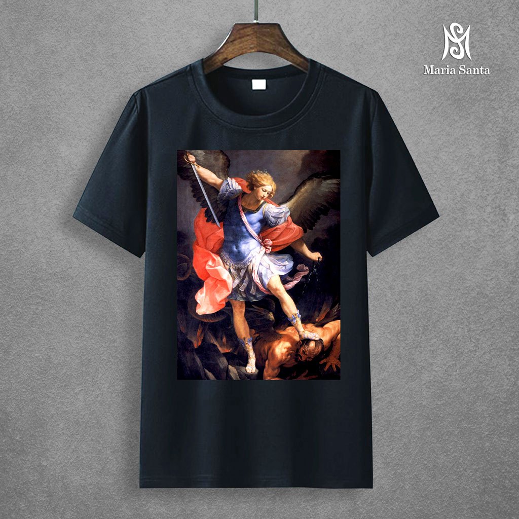 kaos malaikat St. Mikael HITAM