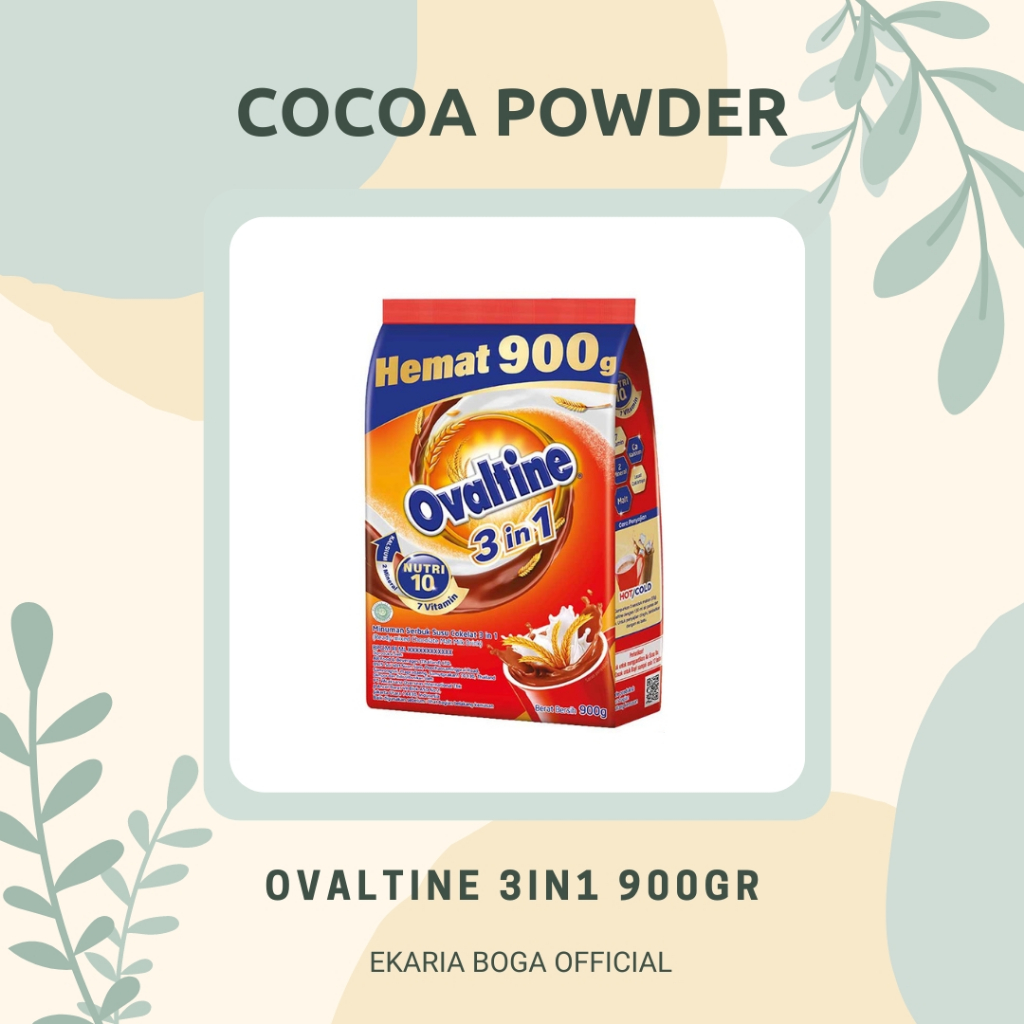 

SUSU BUBUK | BUBUK MINUMAN | OVALTINE | OVALTINE 3 IN 1 900GR