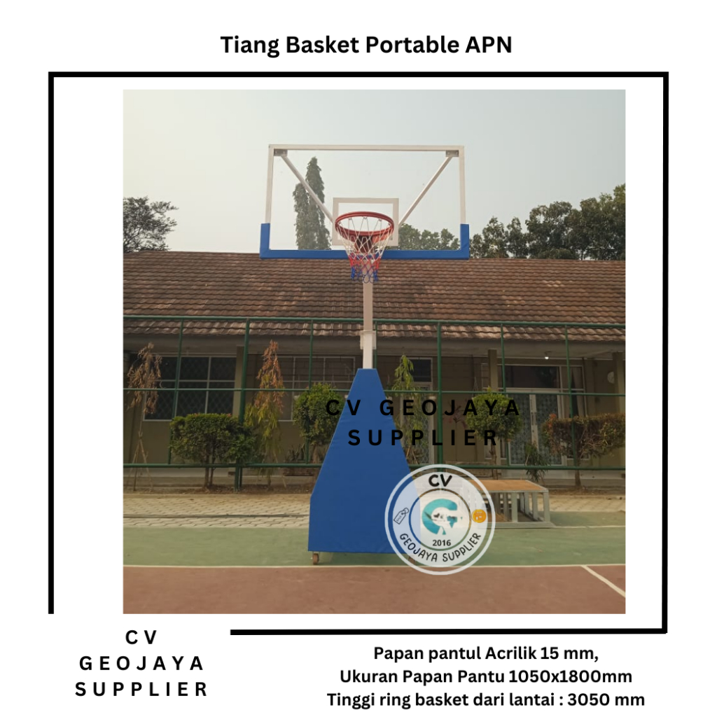 BASKET APN - MOBILE BASKET APN PORTABLE TIANG BASKET RING BASKET  RING PER 2 - STOK TERBATAS