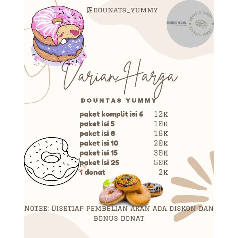 

dounat yummy bahan kentang