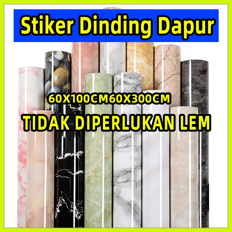 wallpaper dapur anti minyak- wallpaper lantai dapur-motif-Stiker-Marmer-Marble-wallpaper dinding dap