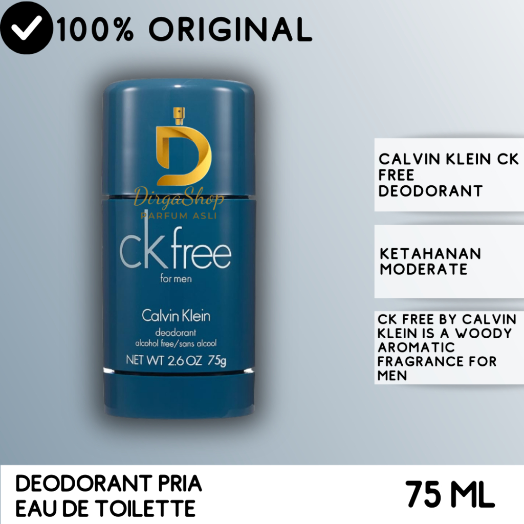CALVIN KLEIN CK FREE DEODORANT STICK ALCOHOL FREE