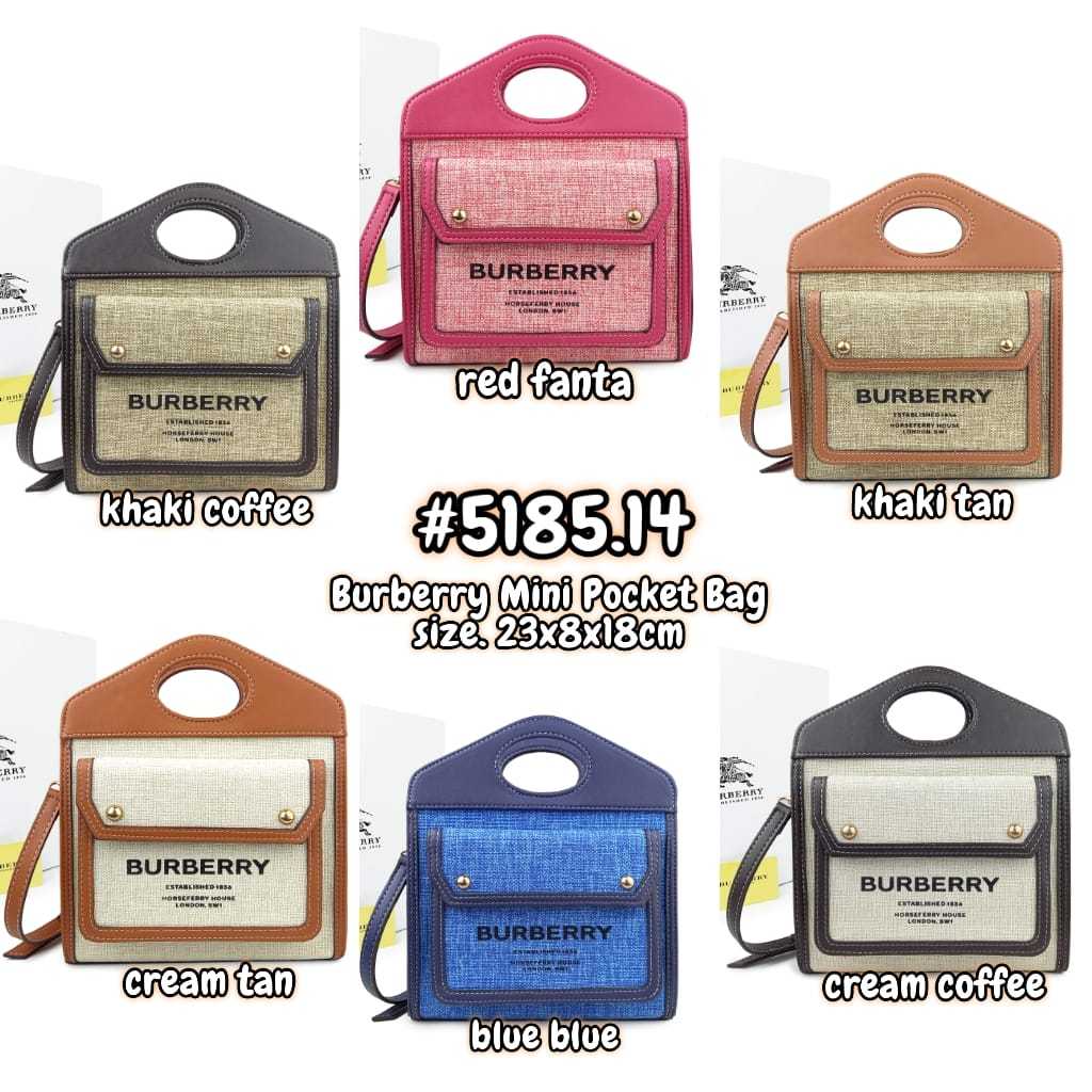 TAS SELEMPANG B*RBERRY MONOGRAM IMPORT QUALITY