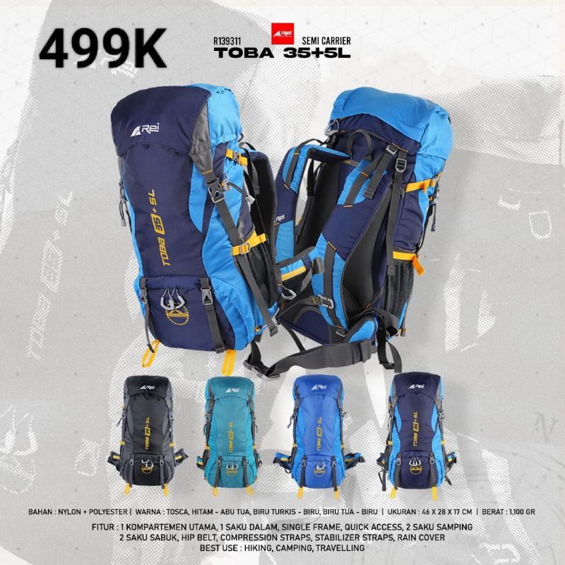 Tas Semi Carrier Rei Toba 35L