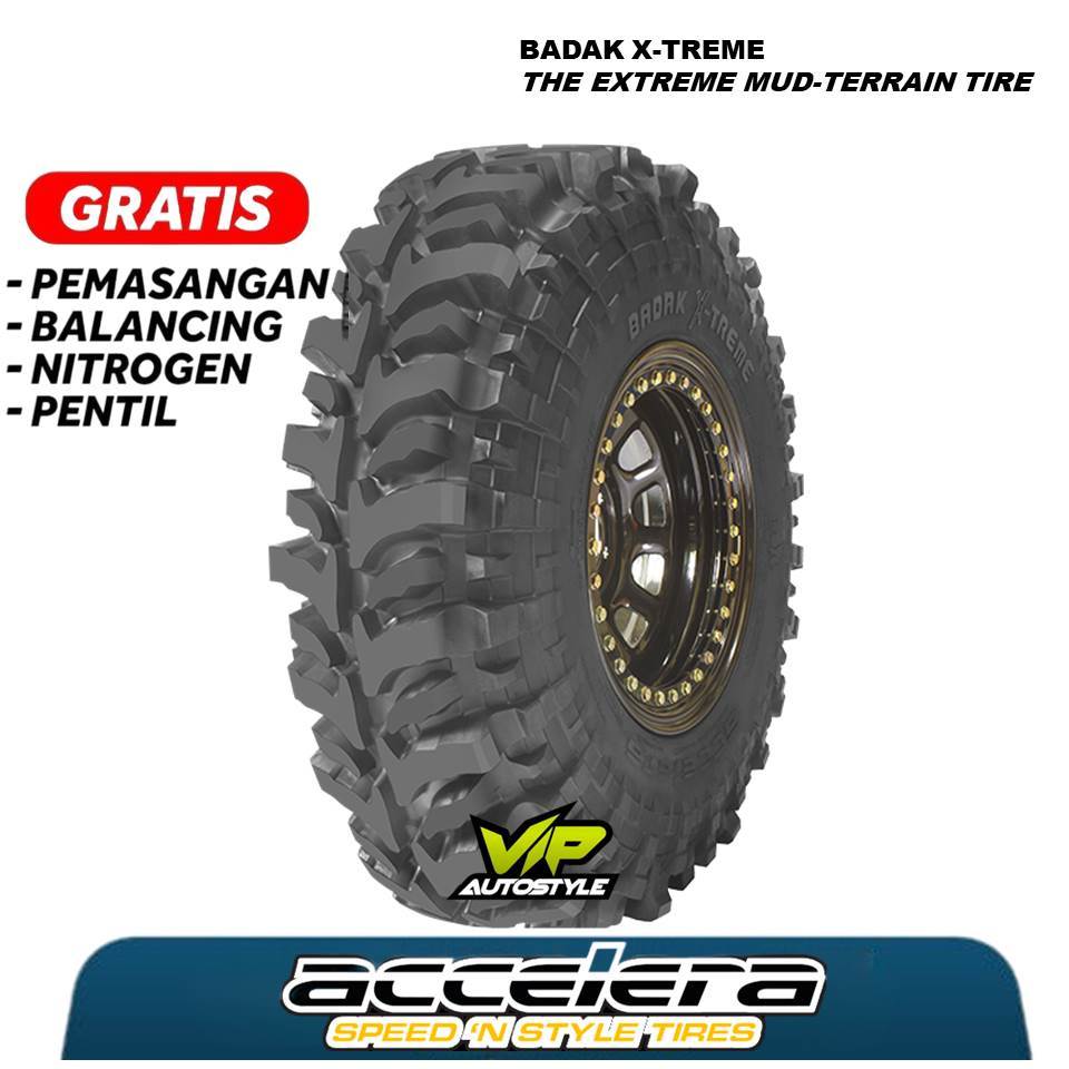 Ban Mobil Offroad Pacul Ring 15 ACCELERA BADAK X-TREME 33 10,5 R15 - Ban Offroad Pacul Untuk Pelek R