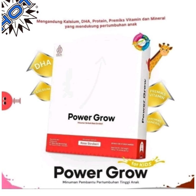 

{NEWMILKFORMULA} POWER GROW ORIGINALBOX100%peninggi badan anak dan dewasa