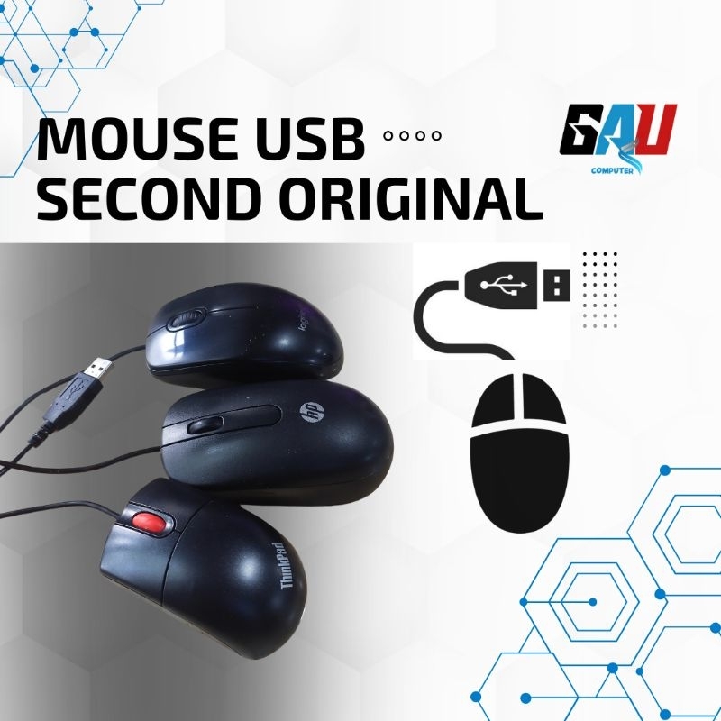 OBRAL MURAH MOUSE PC KOMPUTER CPU USB SECOND