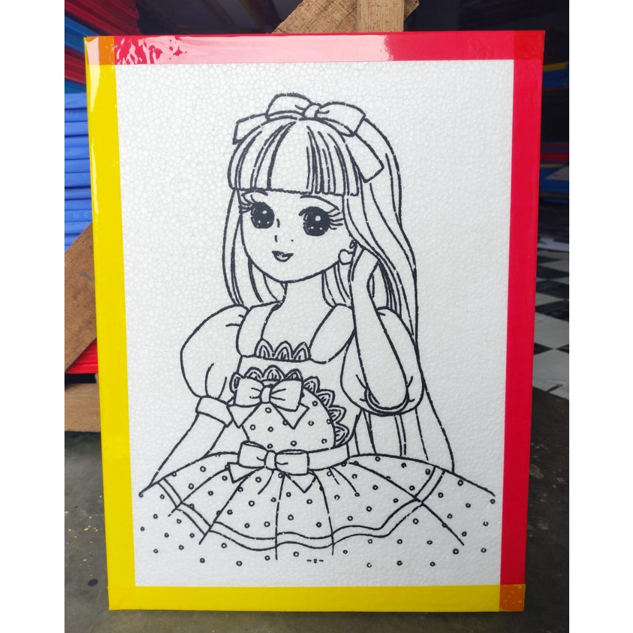 

KODE V89I Paket 3 lukis sterofoam ukuran 3x4x1 list lakban gabus lukis lukisan merwarnai sterofoam lukisan sterofom melukis edukasi gabus