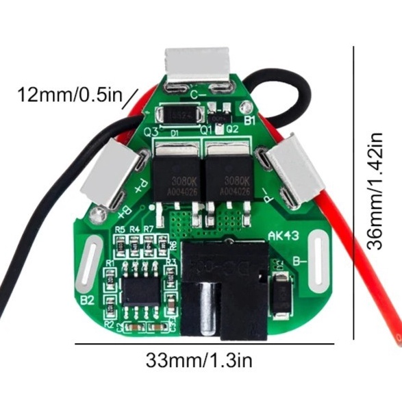 Penjualan TerbaikCOD Modul BMS Seperpat Baterai 12V 21V BMS Modul Sparepart Baterai Jld Ryu Modern B