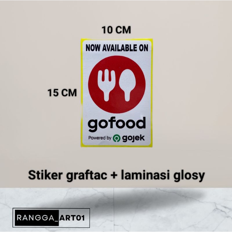 

Stiker Gofood ukuran 15 CM × 10 CM
