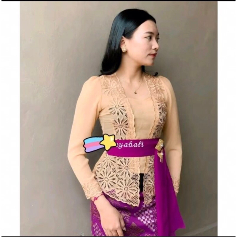 WKB || Kebaya bordir jadi matahari || kebaya tangan panjang || kebaya bali kekinian || kebaya bali m