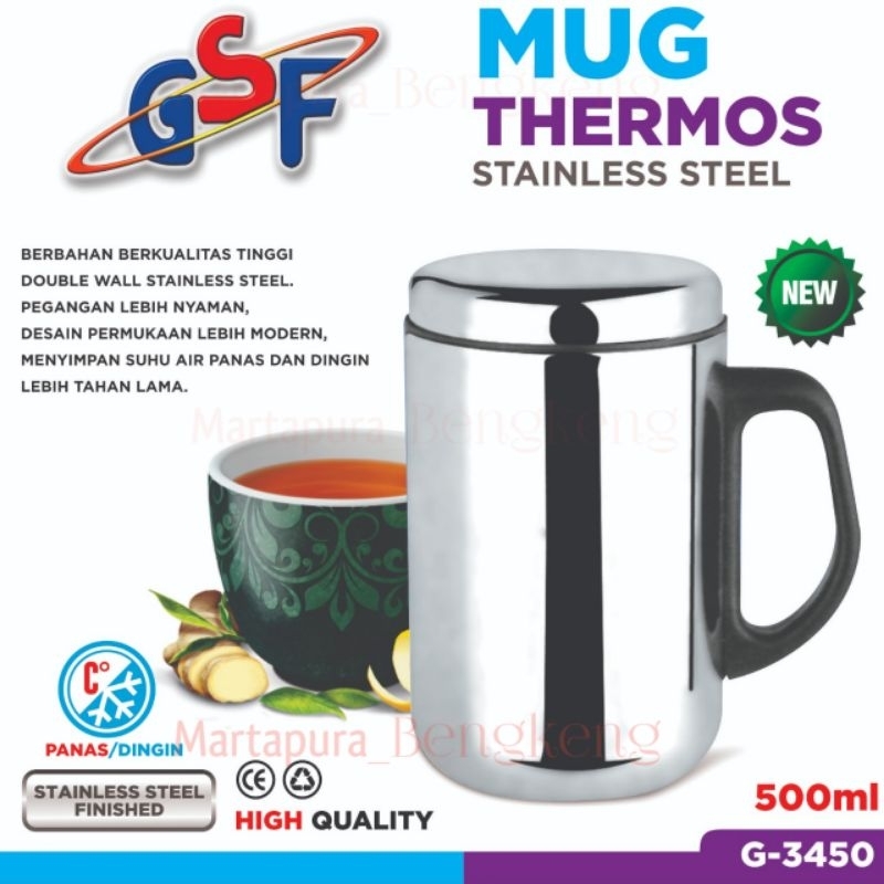 Mug stainless 500ml / Thermos cangkir GSF/BMW