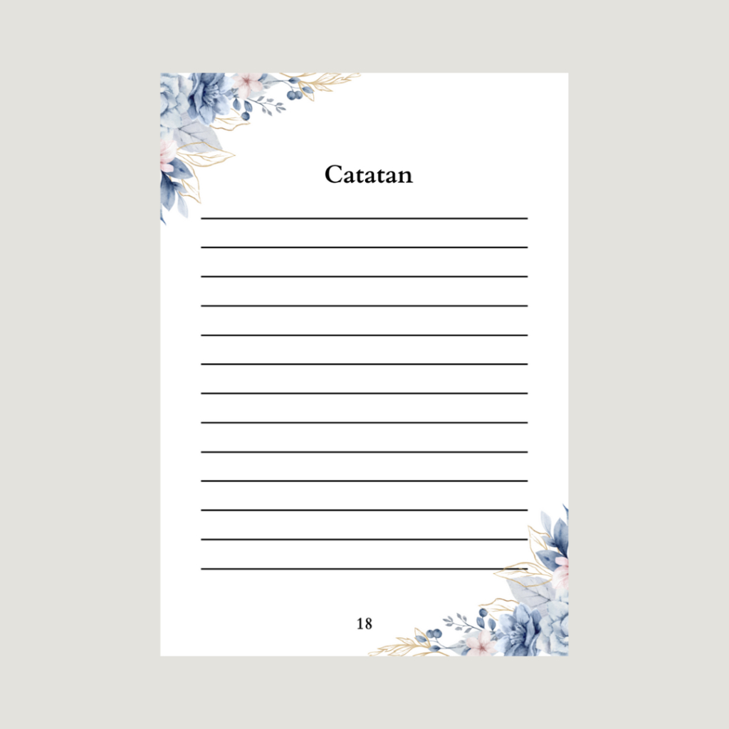 

Lembar tambahan untuk catatan pribadi Umrah Note / Haji Note