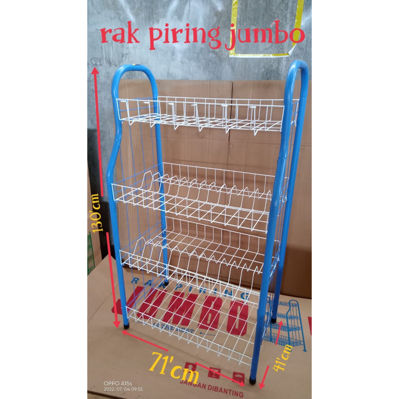 Rak Piring Jumbo Super 4 Susun Murah Banjarmasin
