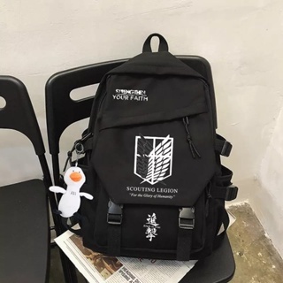 Attack on titan Ransel Anime Danganronpa Monokuma Ransel Sekolah Pria Wanita Size Besar