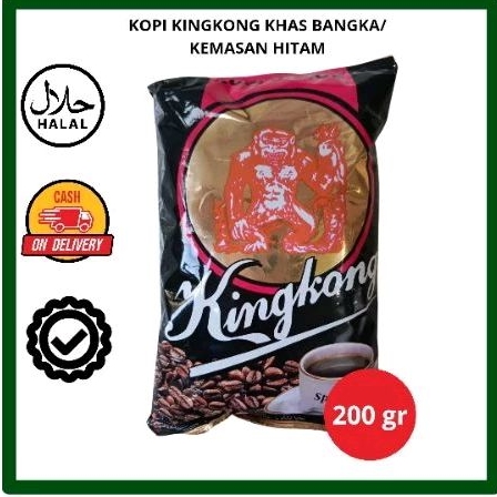 

KOPI BUBUK HITAM SPESIAL CAP KINGKONG/KHAS BANGKA 200 GR