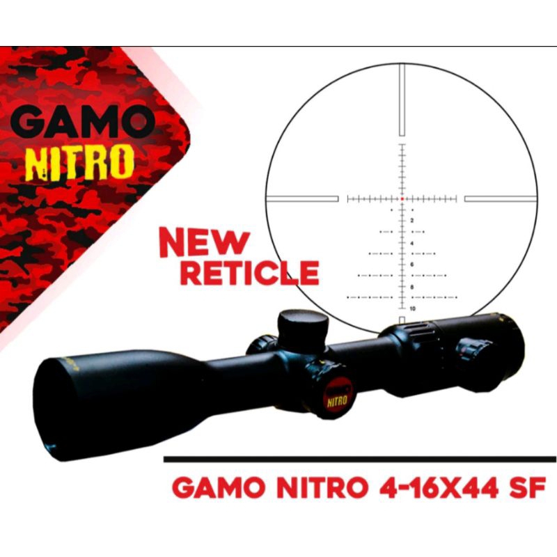Teleskop gamonitro 4-16x44sf new reticle