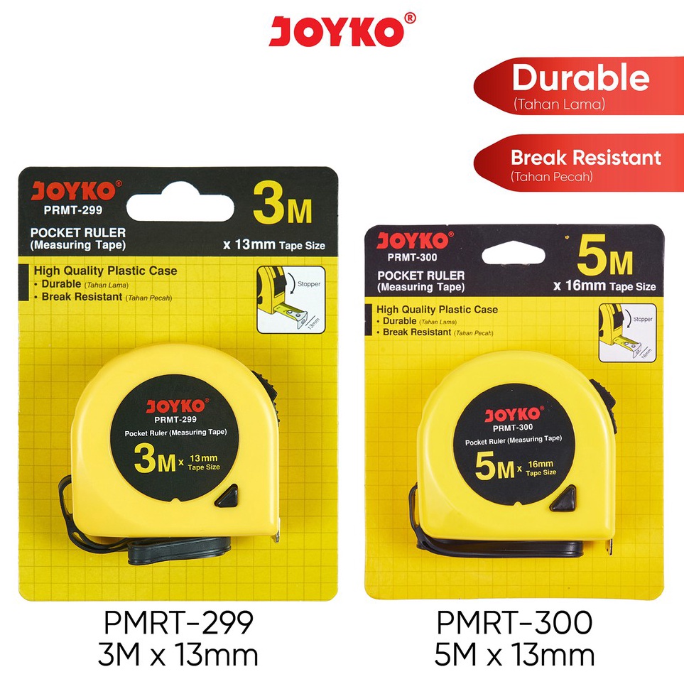 

KODE R17K Meteran Pocket Ruler Measuring Tape Joyko