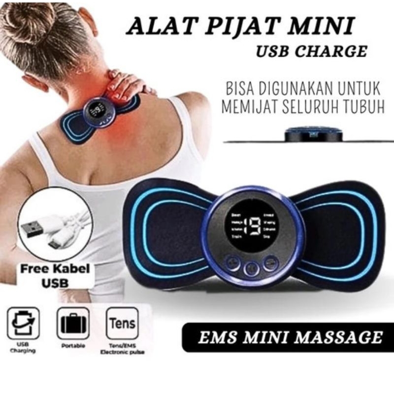 EMS Alat Pijat Elektrik Terapi Leher Memijat Leher Listrik EMS PAD Akupuntur Pijat Punggung Pinggang