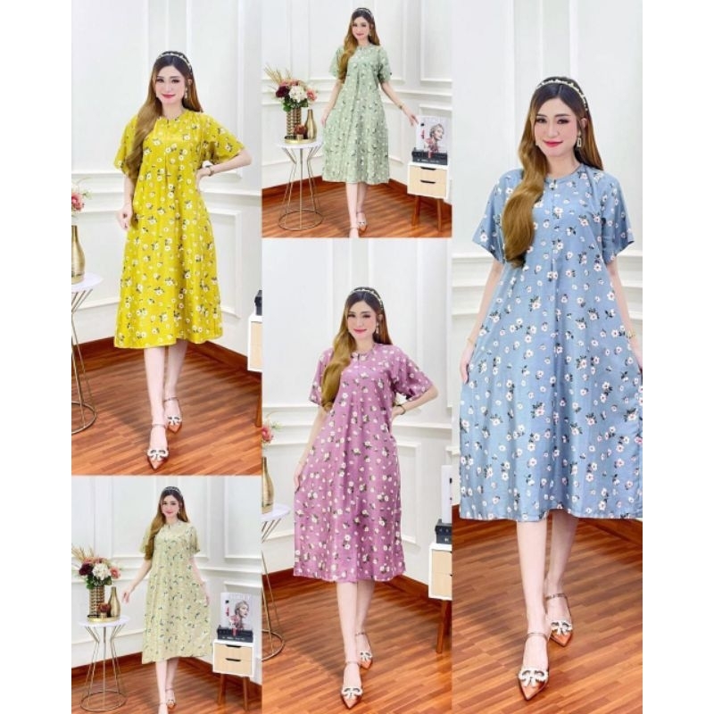 BAJU DASTER DRESS KIMONO PIYAMA KAREEN SERUT DADA TIDUR REMAJA WANITA TALI SAMPING KANAN KIRI BUSUI 