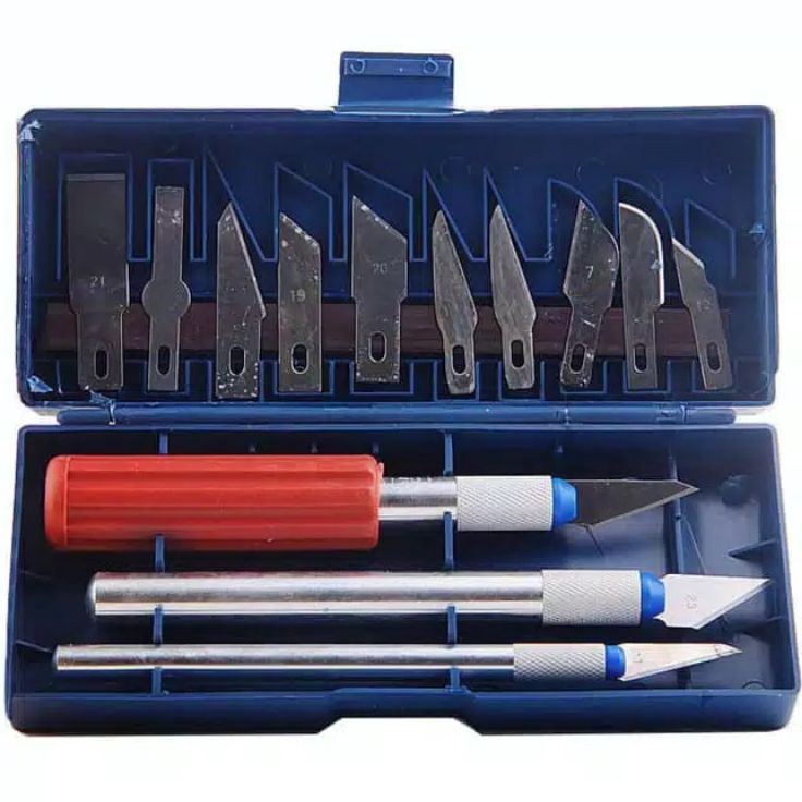 

Paling Irit set pisau ukir sayat bonsai 13 in 1 seni pahat 3 handle pegangan