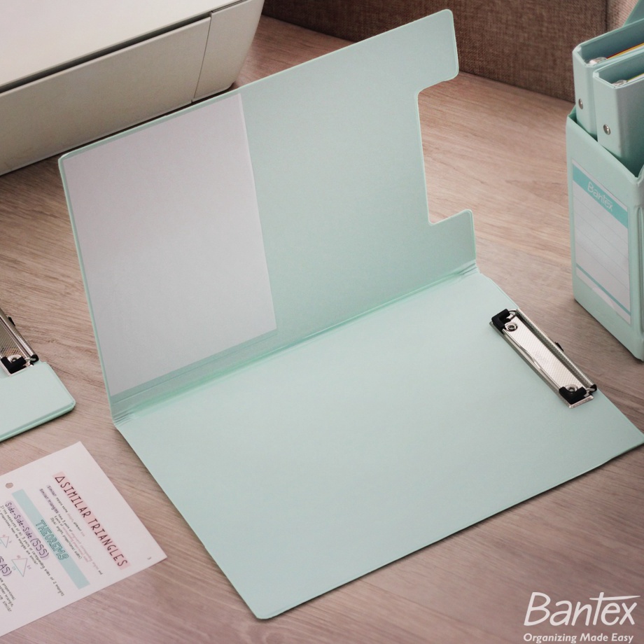 

Super Premium Bantex Clipboard with Cover Clipfolder Papan Jalan Papan Ujian A4 F4 Folio Cool Aqua 4211 424