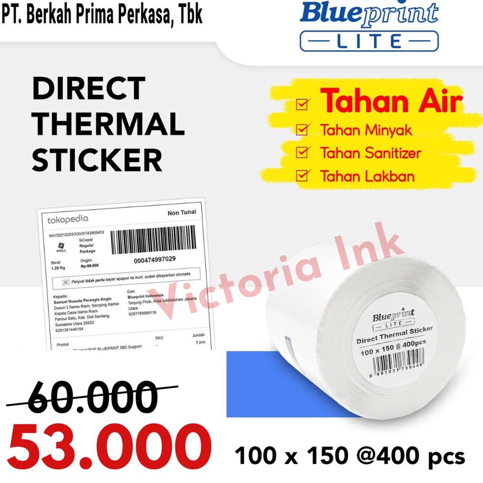 

Sedang Ramai Stiker Label 1x15 Blueprint isi 4 label TD11X TD11D TD11 TR11