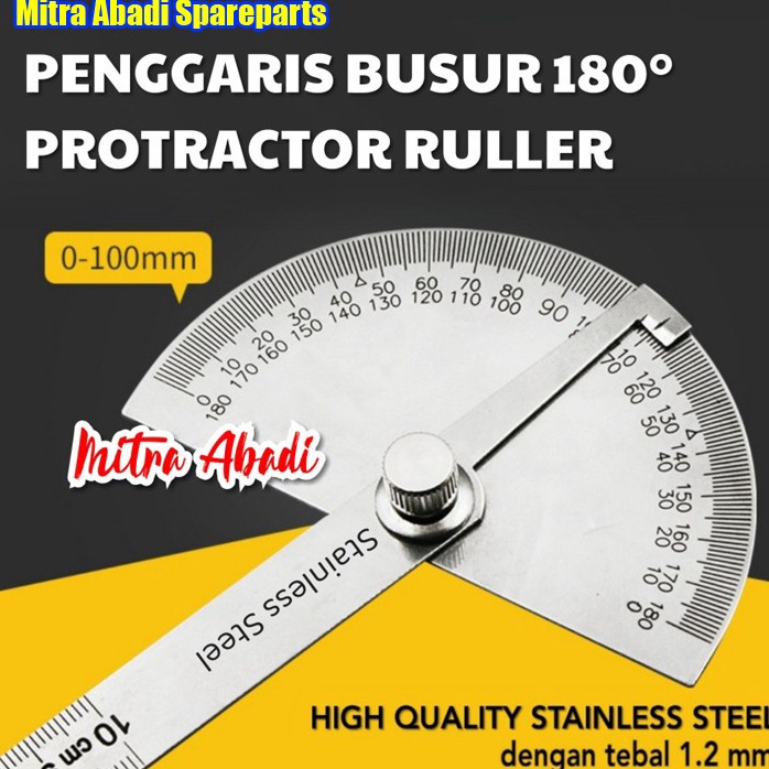 

Model Terheboh Penggaris Busur 18 Stainless Steel Protractor Angle Ruler