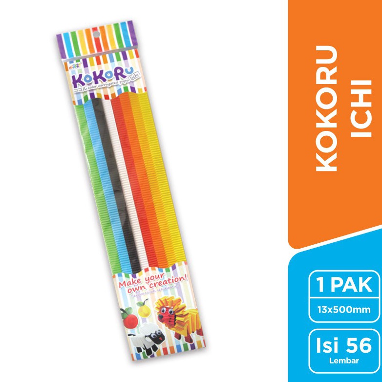 

Good Quality Kokoru Kertas Bergelombang Ichi 13 x 5 cm