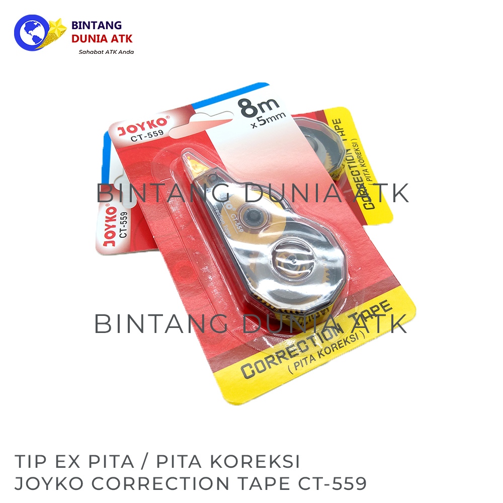 

Tip Ex / Tip Ex Kertas / Pita Koreksi / Correction Tape Joyko CT-559
