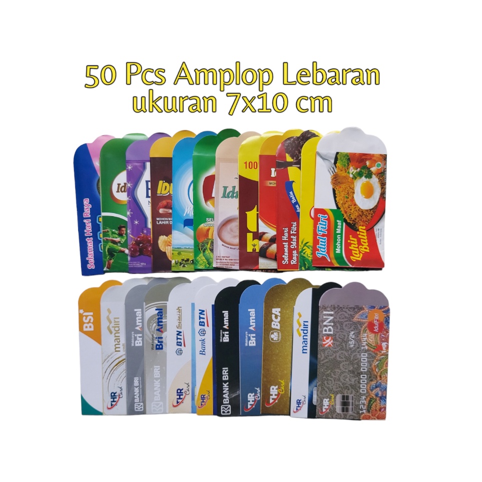 

Hadir Berkualitas AMPLOP LEBARAN 5 LEMBAR ANGPAU IDUL FITRI UKURAN 7X11 CM