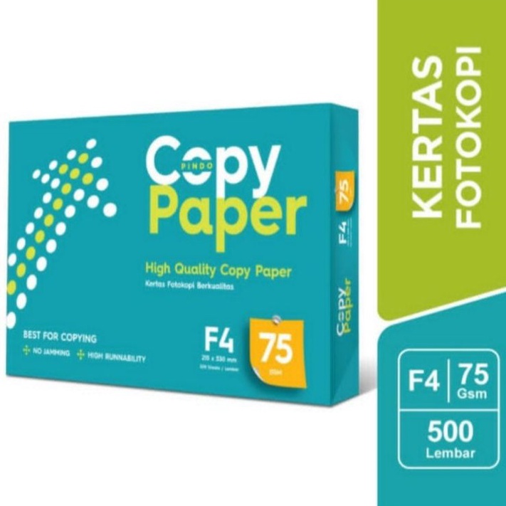 

Free Pengemasan KERTAS F4 75 Grm COPY PAPER