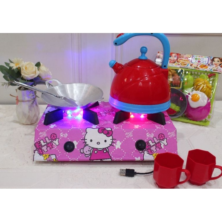 Bagus Banget mainan anak kompor tungku 2 hellokitty