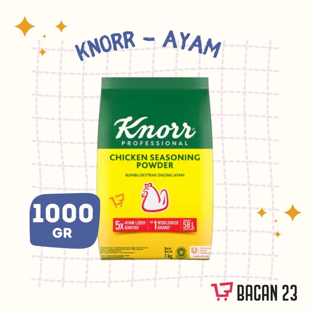 

Knorr Chicken Seasoning Powder (1 kg) Knorr Bumbu Ekstrak Daging Ayam Knorr Bumbu Ayam Bacan 23 Bacan23