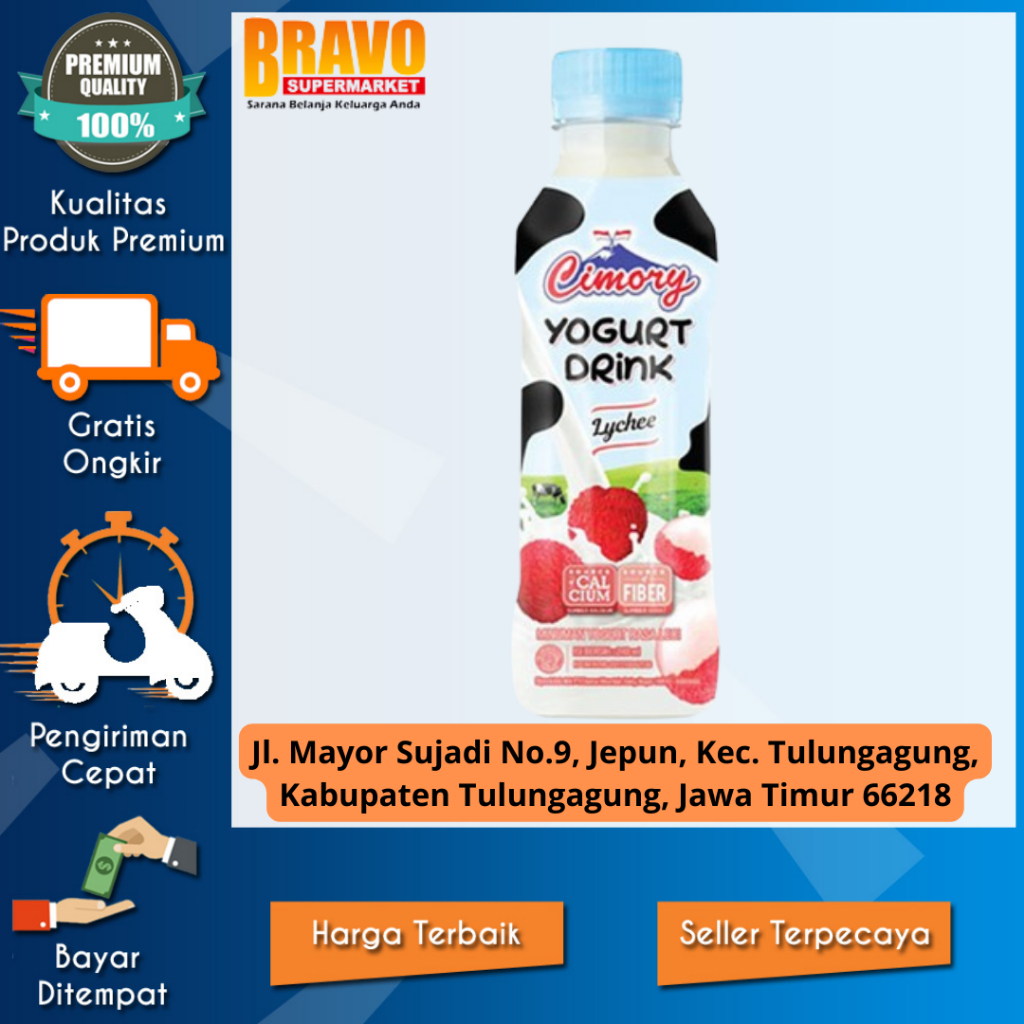 

Bravo Supermarket Tulungagung - CIMORY DRINK YOGURT LECY 240 ML