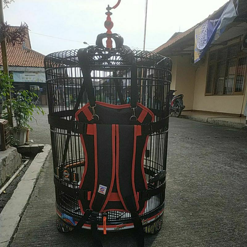 TALI TAS GENDONGAN SANGKAR BURUNG/TAS RANSEL MURAI BATU/ LOVEBIRD/KOTAK SERBAGUNA EBOD JAYA