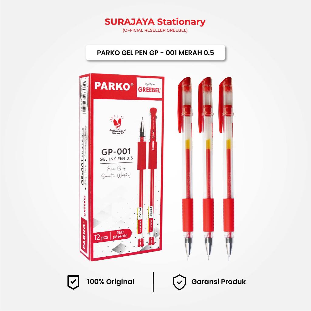 

PULPEN GEL PARKO GP-001 TINTA MERAH 12PCS / BALLPEN BOLPOIN BOLPEN PEN GEL