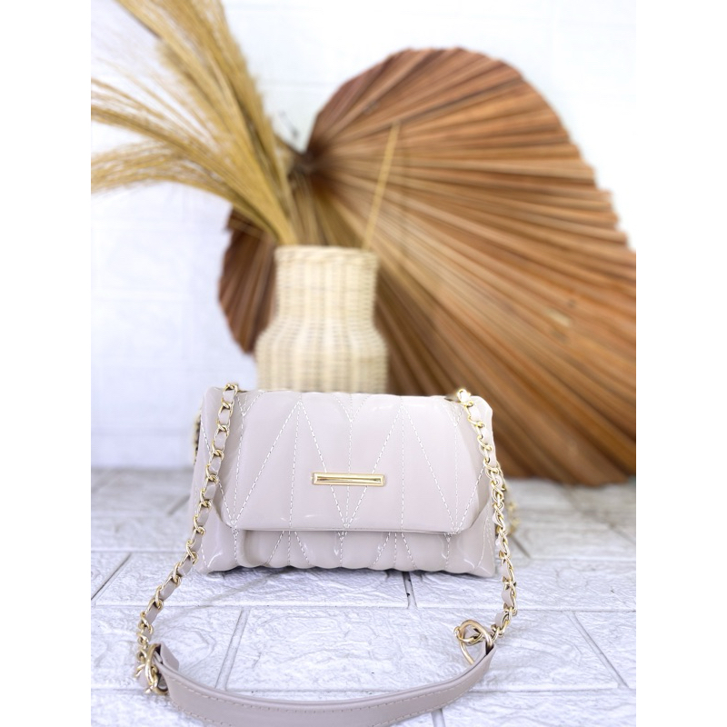 Belleza, puffy bag, tas puff wanita, tas bordir empuk, tas selempang wanita lucu, tas viral