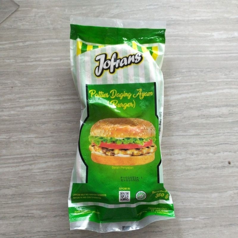 

JOFRANS Patties Ayam isi 6 360g