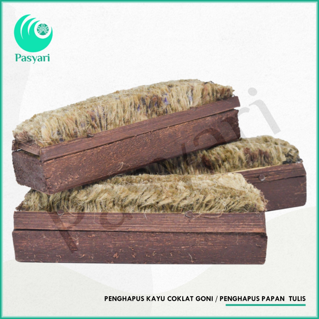 

Penghapus Kayu Coklat Goni / Penghapus Papan Tulis Hitam/ Eraser Prima Blackboard