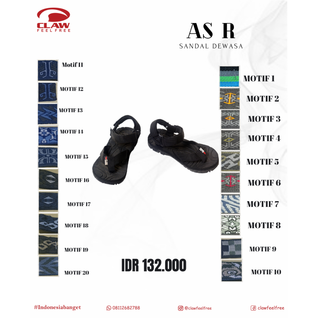 Sandal Claw -  AS R - Sandal Gunung