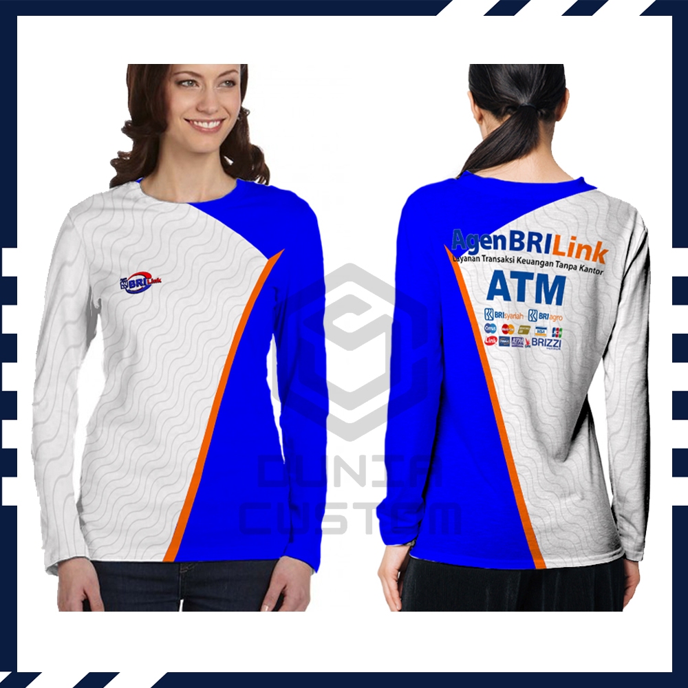 Kaos Baju Jersey Wanita Brimo Fullprint / Kaos Agen Brilink Lengan Panjang