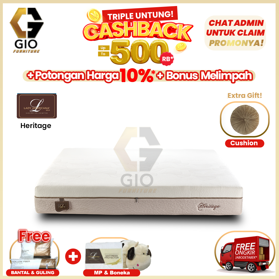 Kasur Lady Americana Royal Heritage / Lady Americana Spring Bed Royal Heritage ( Mattress Only )